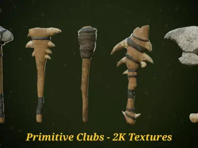 melee weapon Low-poly 3D model