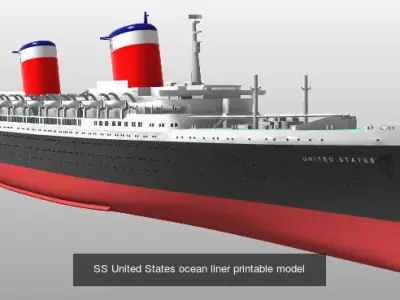 Big ocean liners printable models pack
