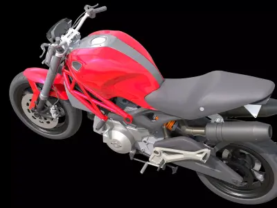 Ducati Monster Low-poly 3D model