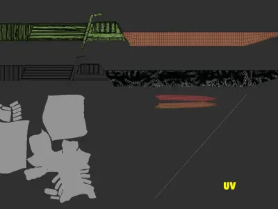 The Mandalorian - Darksaber  3D model