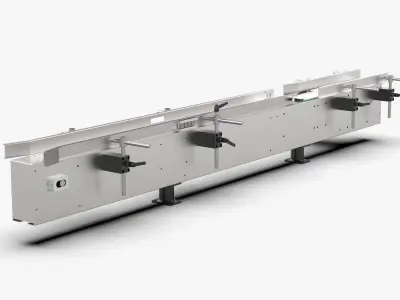 Plate Chain Conveyor Belt Free 3D model
