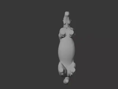 Horse 3D print Low-poly 3D model