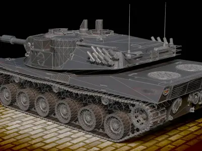 KPZ-70 MBT-70 PBR Low-poly 3D model