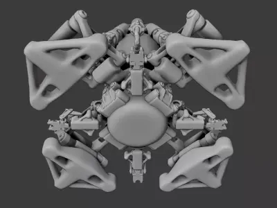 Scifi Portable Generator Free 3D model
