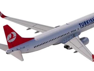 Turkish Airlines Boeing 737-800 3D model