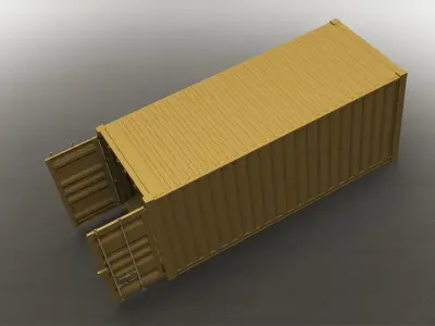 Container shipping 3D model buy