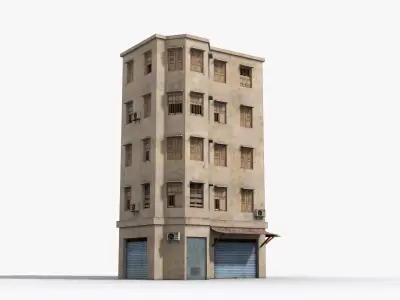 Arab Middle East Building x30 Low-poly 3D model