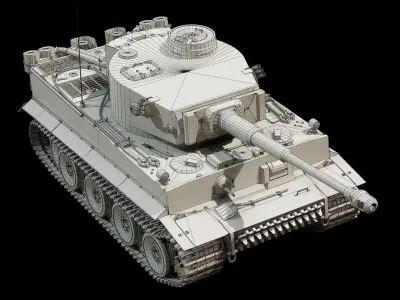 Tiger H1 - Base Mesh 3D model