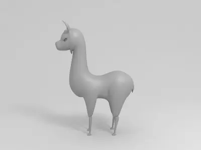 Llama Character Free 3D model