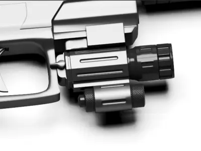 Gun Glock2 Options 3D model
