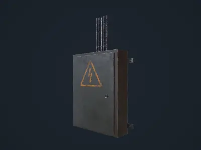 Electric Box Low-poly 3D model buy