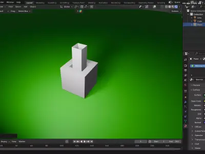 normal cube 3D model