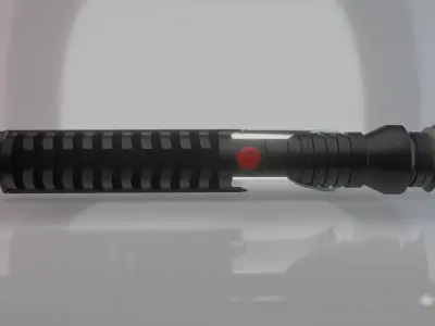Qui Gon Jinn Lightsaber Low-poly 3D model