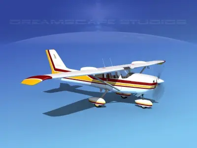 Cessna 172 Skyhawk STOL V03 3D model
