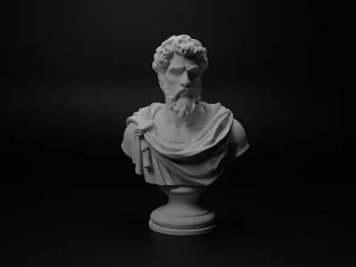 Modern Greek Soldier Bust Chess 3D print model purchase