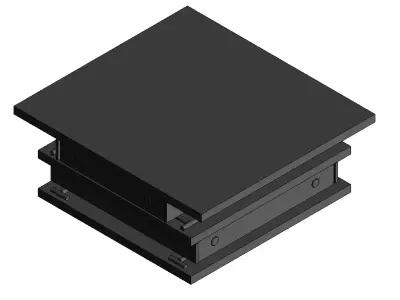 Two-level roller support for pipes d920 3D model
