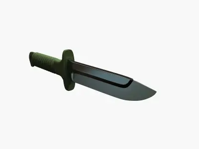 Military knife 3D model buy