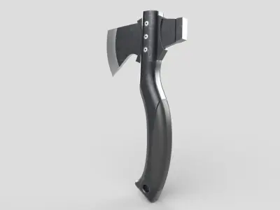 Axe M08 - with STL Low-poly 3D model