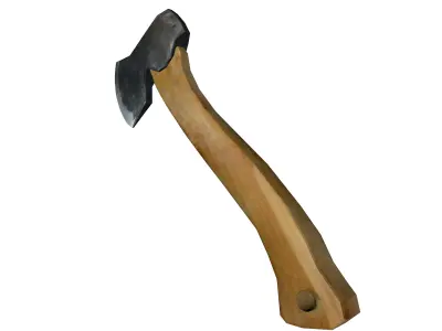 Axe low poly Low-poly 3D model buy