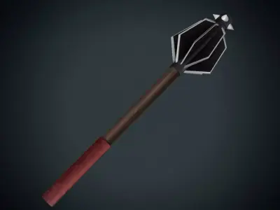 Stonebreaker arrow with handle Low-poly 3D model