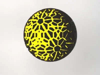 Force Field Low-poly 3D model