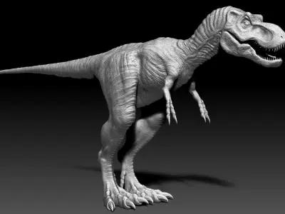Dinosaur Baby Tyrannosaurus Rex Sculpt Project 3D model