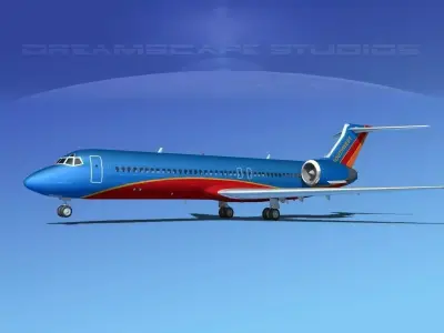 Boeing 717-200 Southwest Airlines 3D model