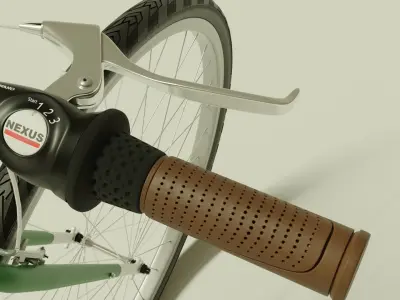 Brilliant Cooper Bicycle with Carbon Belt Drive  3D model