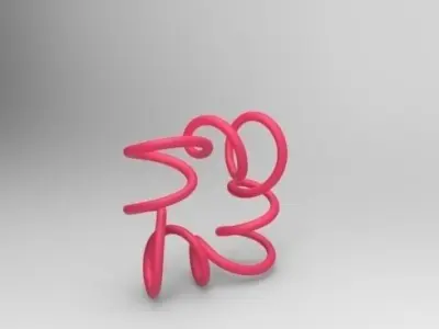 Spring spiral ring Free 3D model