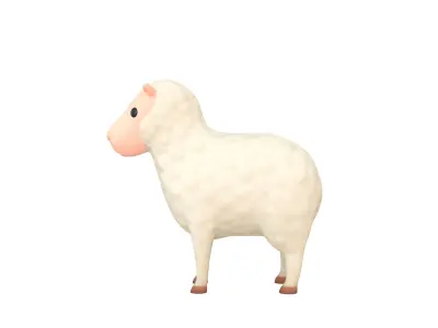Cartoon Sheep 3D model purchase
