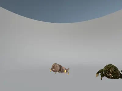 Monster7 Dog Mutant Low-poly 3D model