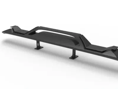 spoiler combo rear  back 3D model