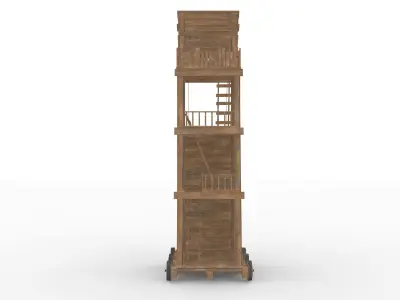 Medieval Siege Tower 3D model get