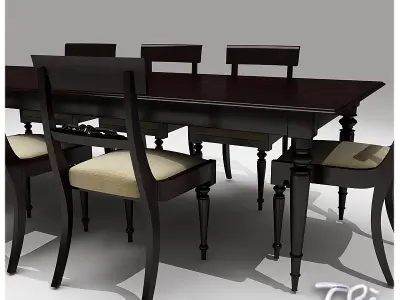 CLASSIC DINER TABLE 3D model