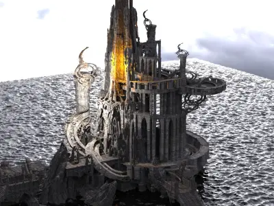 Final Fantasy Collosal palace 1  3D model