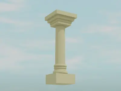 Ancient Greek Columns Free low-poly 3D model