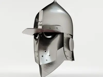 Medieval Helmet V1 Low-poly 3D model