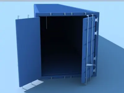 Shipping Container 3D model 9