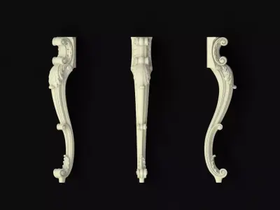 leg High quality 3d models for processing on a cnc machine  3D model