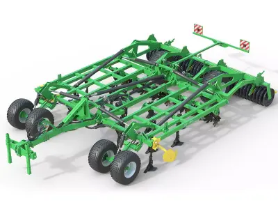 Kerner X460 Mounted Star Wheel Cultivator Low-poly 3D model