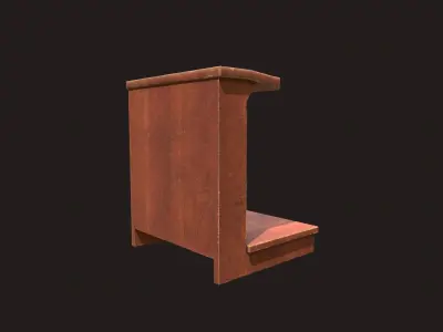 Old Pew Low-poly 3D model