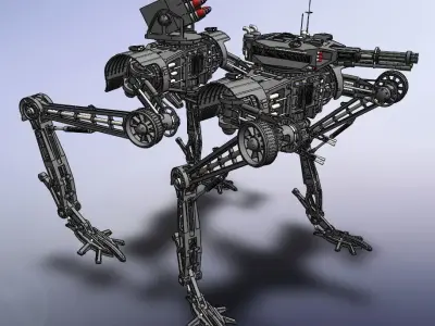 Robots All Terrain AT-ST5 3D model