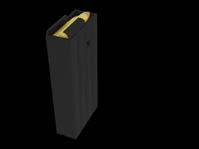 5mm ammo Free low-poly 3D model