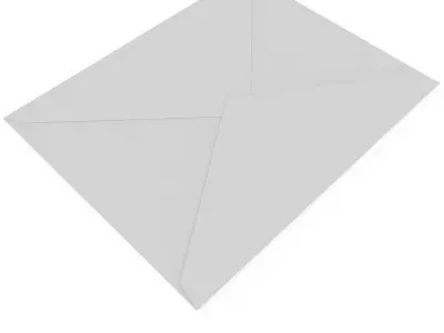 Envelope empty 3D model