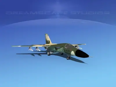 General Dynamics F-111 Aardvark v05 3D model