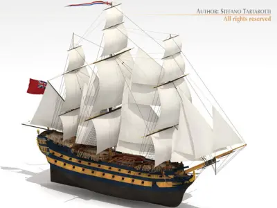 HMS Leopard 3D model purchase