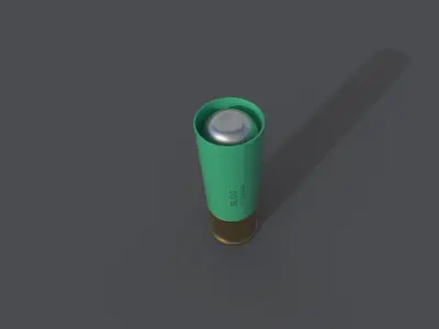 12 Gauge Slug 3D model