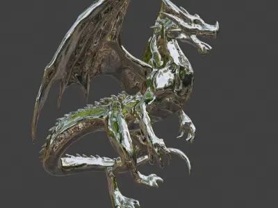 Dragon statue 3D model