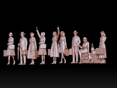 passengers 3D print model shop