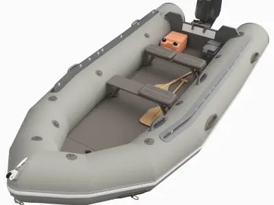 Rigid Hull Inflatable Boat 3D model